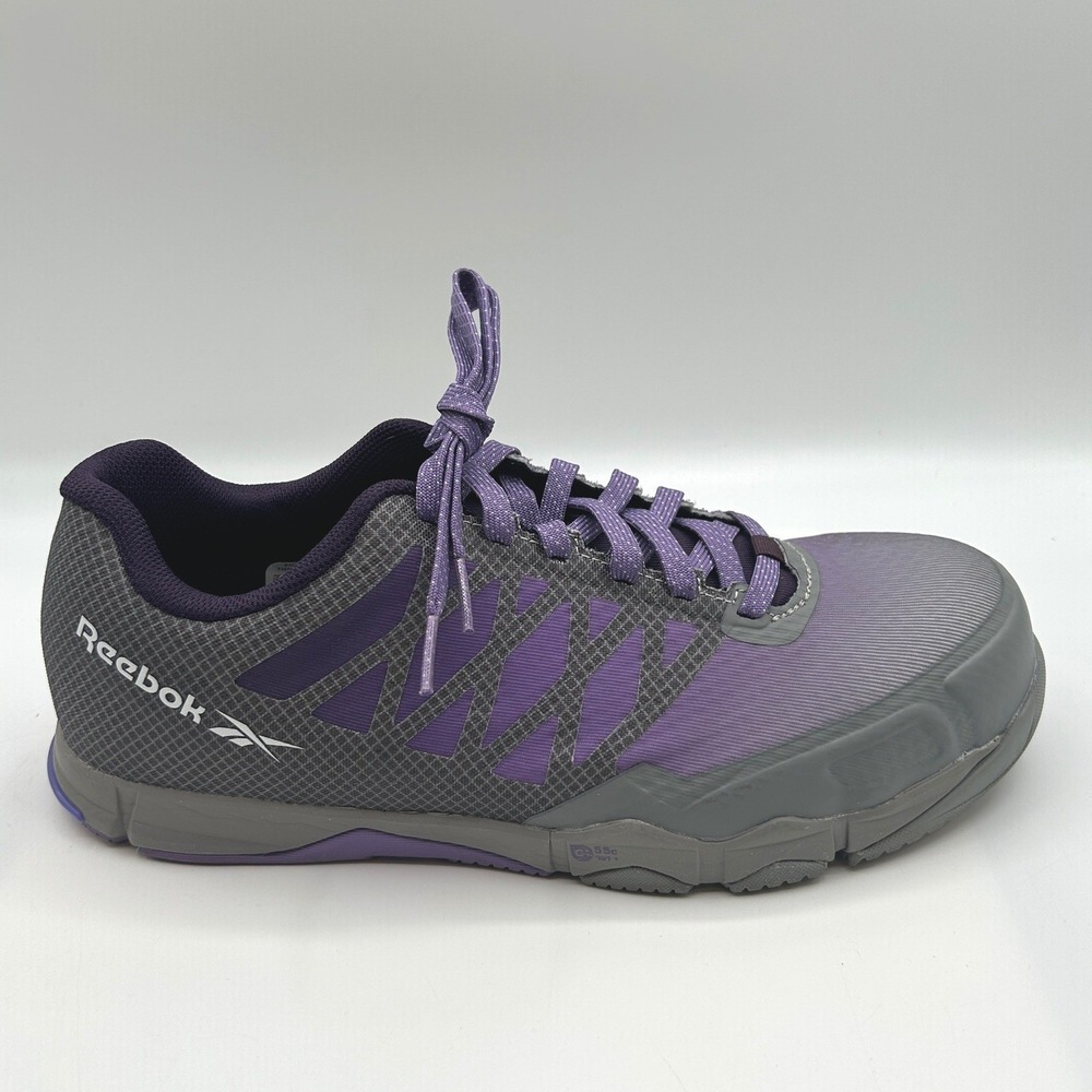 Reebok Speed TR Work Shoes Women's 11.5 W, EH Rated,Purple Grey Comp. Toe Safety